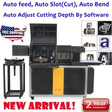 CNC Metal Channel Letter Automatic  Notching Flanging Bending Machine All in On