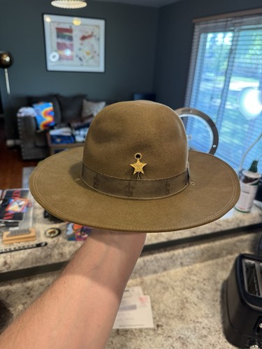 Vintage 1940s Boy Scouts of America Official Scout Master Campaign Hat Size 7