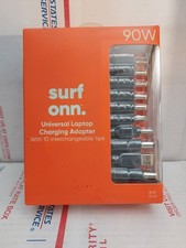 New onn 90W Universal Laptop Charger with 10 Interchangeable Tips - T6 502