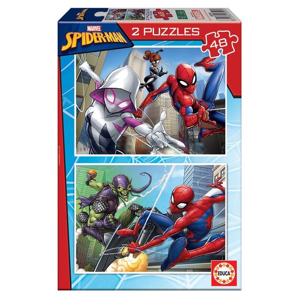 Spider Man Puzzle 2X48 Teile Educa Borras-image