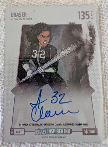 2025 Bo Jackson Battle Arena Griffey Set Alysa Clark Eraser Auto Steel 135 Power