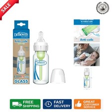 Dr. Brown's 4 oz Anti-Colic Narrow Glass Baby Bottle - BPA Free Safe