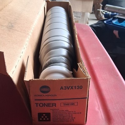 Konica Minolta TN619K Copier Toner Cartridge A3VX130 Genuine TN619K Toner
