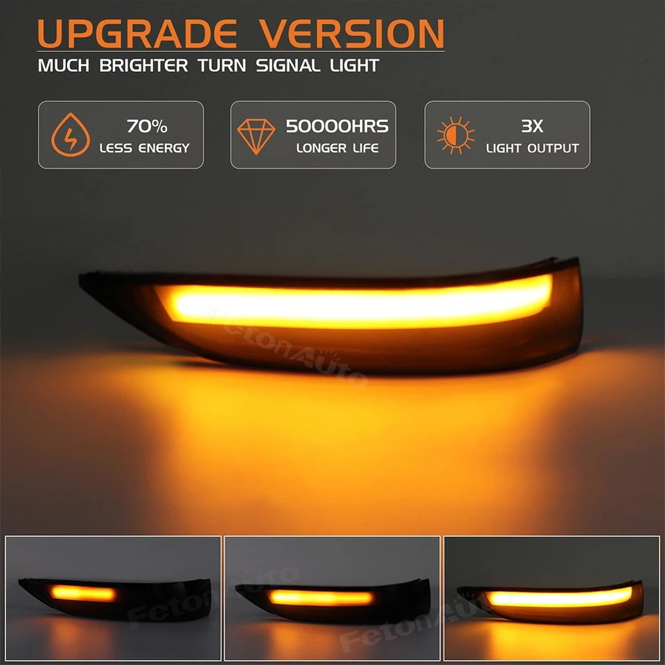 Luz de señal de giro LED dinámica de 2 piezas para Honda Accord 2008-2013 y Acura RL 06-09 Foto 2 de 4