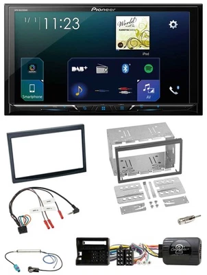 Pioneer Lenkrad Bluetooth USB 2DIN DAB Autoradio für Peugeot 307 2006-2009 - Bild 1 von 4