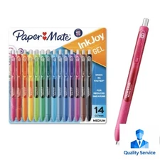 Paper Mate Ink Joy 14pk Gel Pens 0.7mm Medium Tip Multicolored:  Pocket Clip