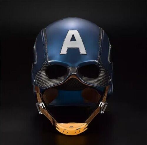 LO ÚLTIMO EE. UU. Marvel Capitán América Casco 1/1 Máscara Usable Colección Juegos con disfraces Accesorios - Imagen 2 de 12