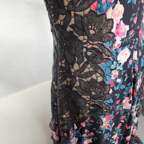 NEW Tadashi Shoji Sarahi Maxi Dress Tiered Ruffle Floral Gown Sz 12 $798 - Picture 17 of 24