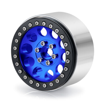 1/4Pcs Aluminum 2.2'' Beadlock Wheel Rims for SCX10 1/10 RC Wraith 90048 Crawler