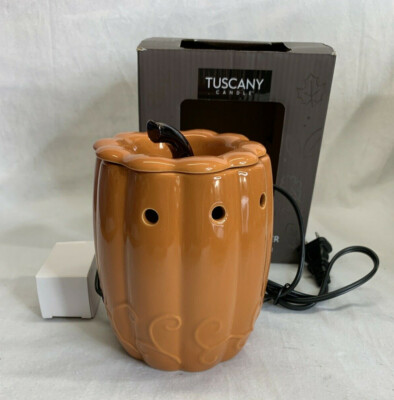 Fall Autumn Pumpkin With Stem Fragrance Melt Warmer Limited Edition Flameless
