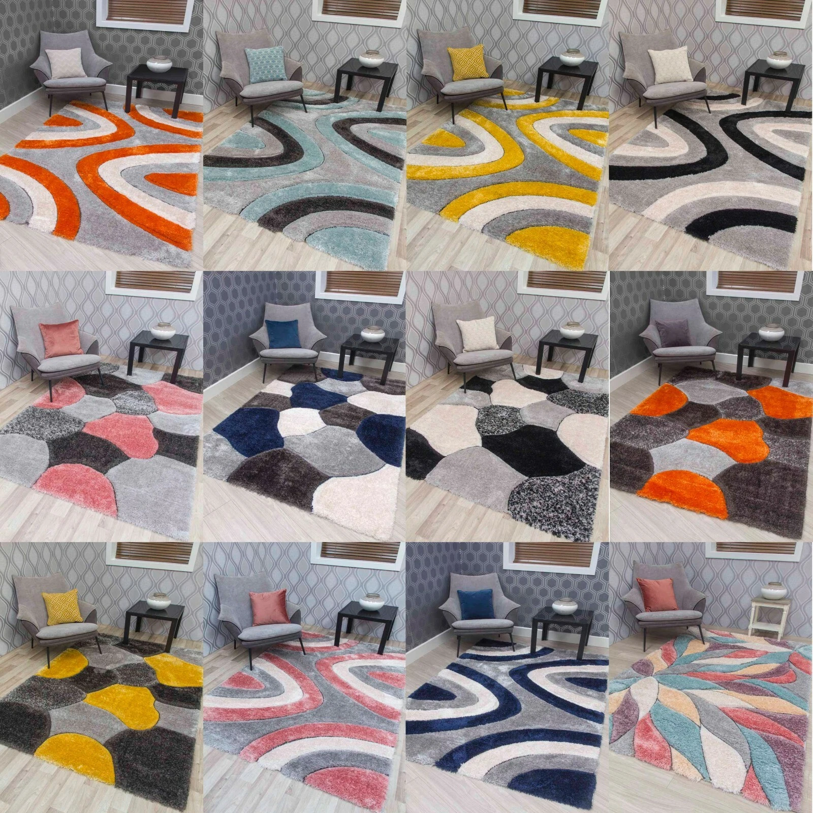 Shaggy Rugs Thick Pile Shiny Silky Super Soft Deep Luxurious 3D Floor Carpets UK
Opens in a new wind
