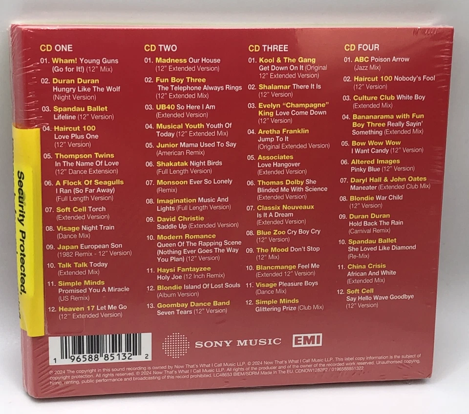 NOW 12" 80s: 1982 Part Two CD Album Compilation (4xCDs) SEALED Foto 2 de 4