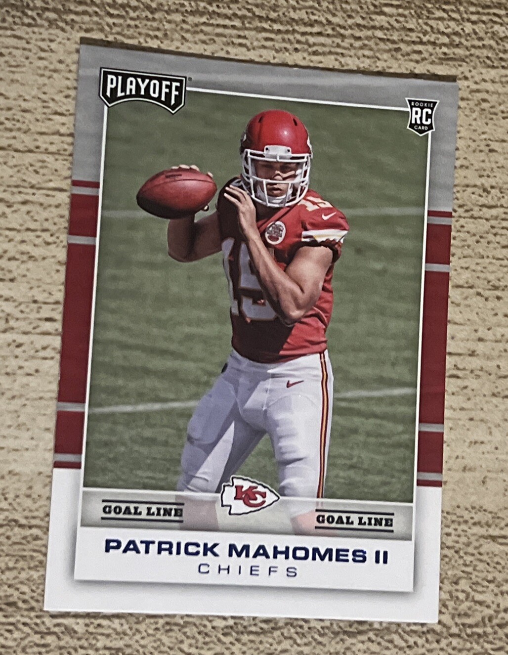 2017 Panini Playoff - Rookies Red Zone #204 Patrick Mahomes II (RC)