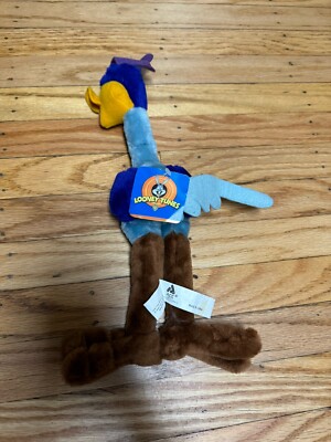 Vtg 1997 ACE 16  Road Runner Plush Figure Doll Looney Tunes Warner Bros NEW Tag