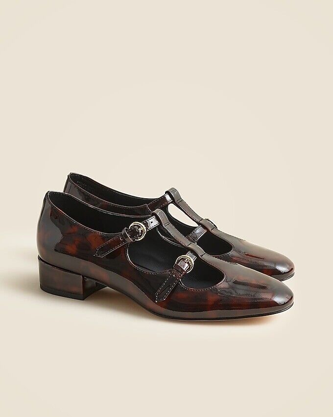 J.Crew 7.5 Teagan T-strap Patent Leather Mary Jane Heels J.Crew 7.5 Teagan T-strap Patent Leather Mary Jane Heels