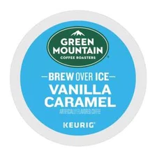 Green Mountain Coffee Roasters Brew Over Ice Vanilla Caramel,200 K-Cups bulk