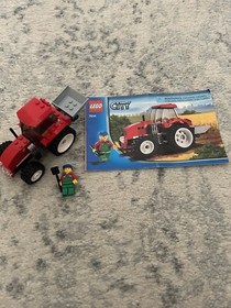 Lego City 7634 Farm Red Tractor Minifig Instruction Manual 100% Complete