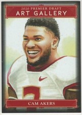 CAM AKERS 2020 SAGE Premier Draft Low ART GALLERY Insert FLORIDA STATE