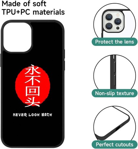 life never look back per iPhone SE4 16E 12 13 14 15 16 Pro Max cover plastica TPU - Foto 14 di 25