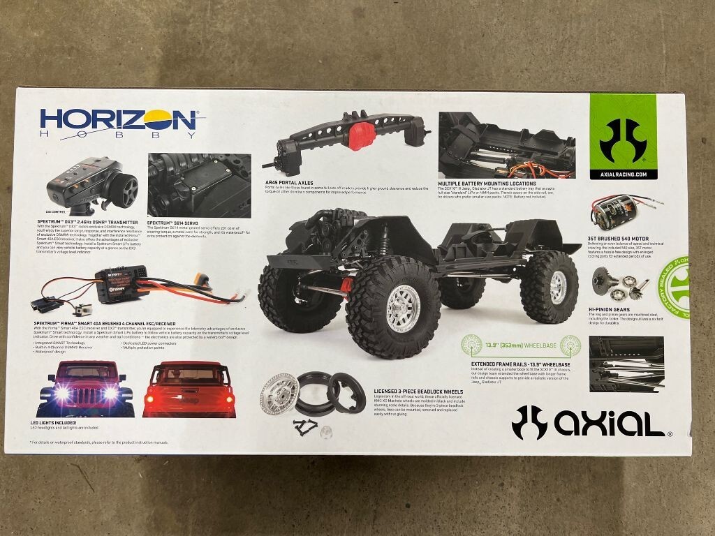 jeep グラディエーター　アキシャル　scx10 kit 完成品 1/10 SCX10 III Jeep JT Gladiator 4X4 RTR Brushed Rock