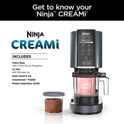 キッチン家電 Ninja Creami NC299AMZ Ninja NC299AMZ CREAMI Ice Cream Maker 7 One-Touch Programs