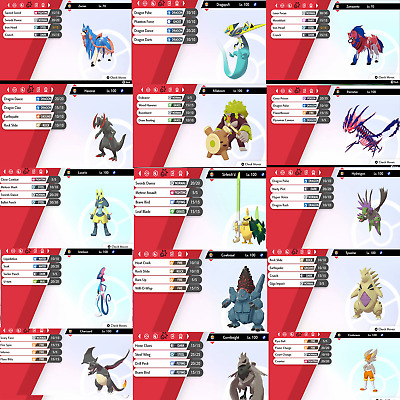 Pokemon Sword Shield All 400 Shiny Pokemon 6iv Battle Ready Ebay