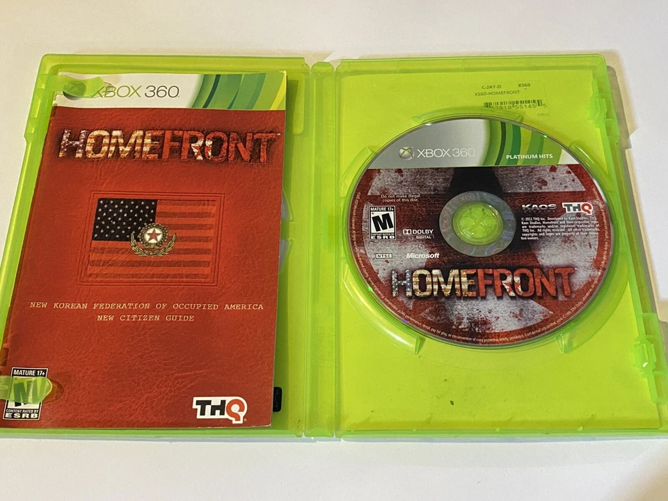 Homefront Microsoft Xbox 360 2011 completo en caja original con manual y disco Foto 3 de 3