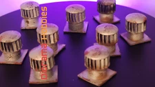 Turbine Exhaust Roof Vent Large (9 Pack) HO, N, S & O Scale