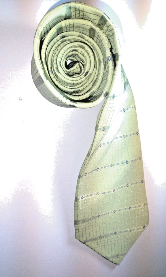 Corbata Jones New York verde lima limpia para hombre 100 % seda Foto 4 de 4