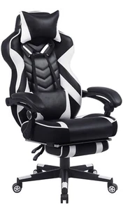 High Back Backrest Ergonomic Computer Chair Reclining Gamer Chair With Footrest