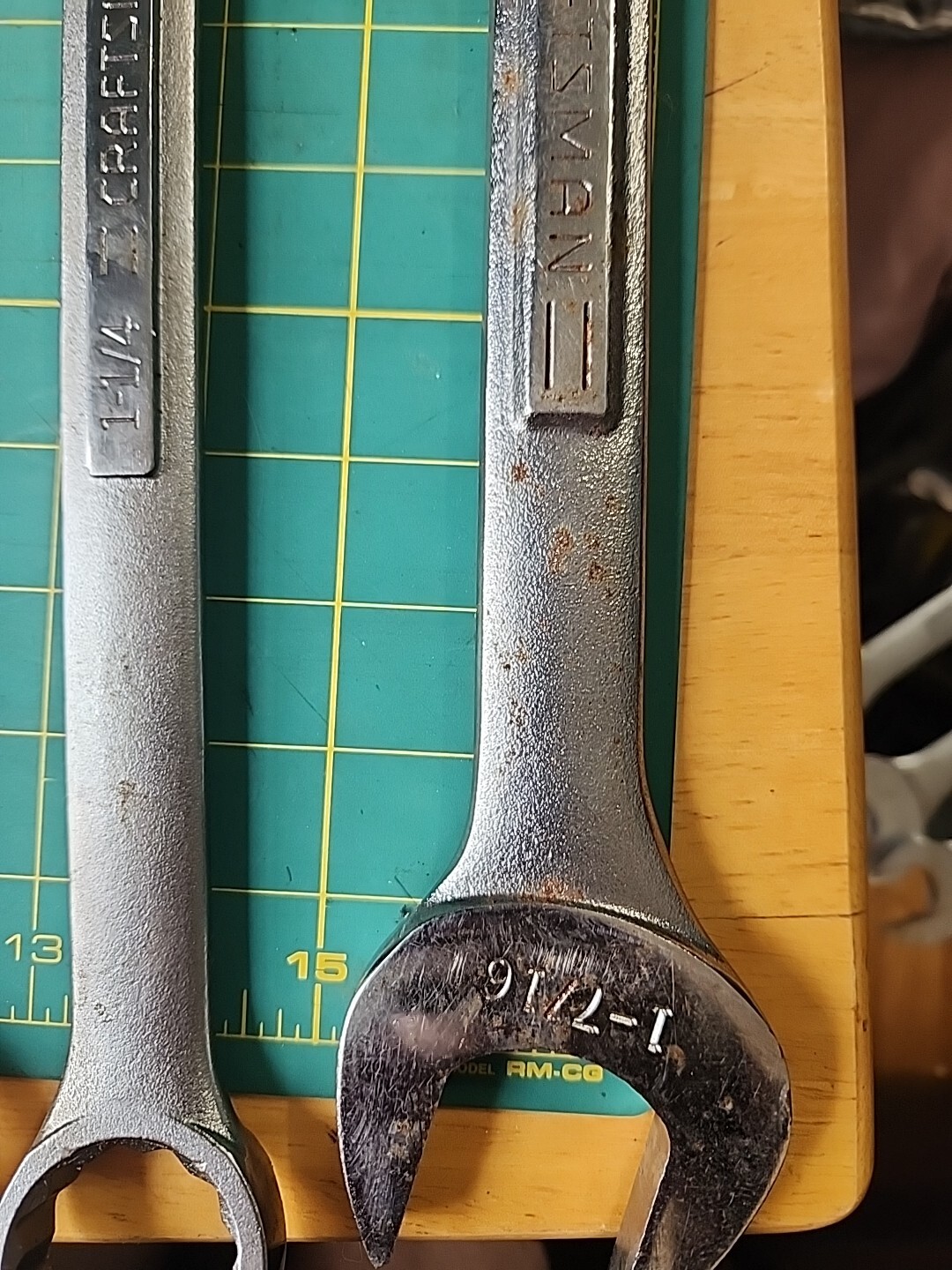 8 Vintage Jumbo Wrenches 7 Craftsman V Series & 1 Snap On Oex32 1" To 1