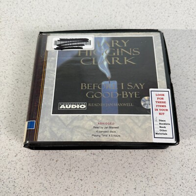 Before I Say Goodbye Mary Higgins Clark Read By Jan Maxwell Abridged Audio Book