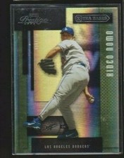 2004 PLAYOFF PRESTIGE XTRA BASES BLACK FOIL PARALLEL #96 HIDEO NOMO DODGERS #/75