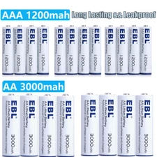 EBL 1.5V AA AAA Batteries Double A, Triple A Lithium Non-rechargeable Lot