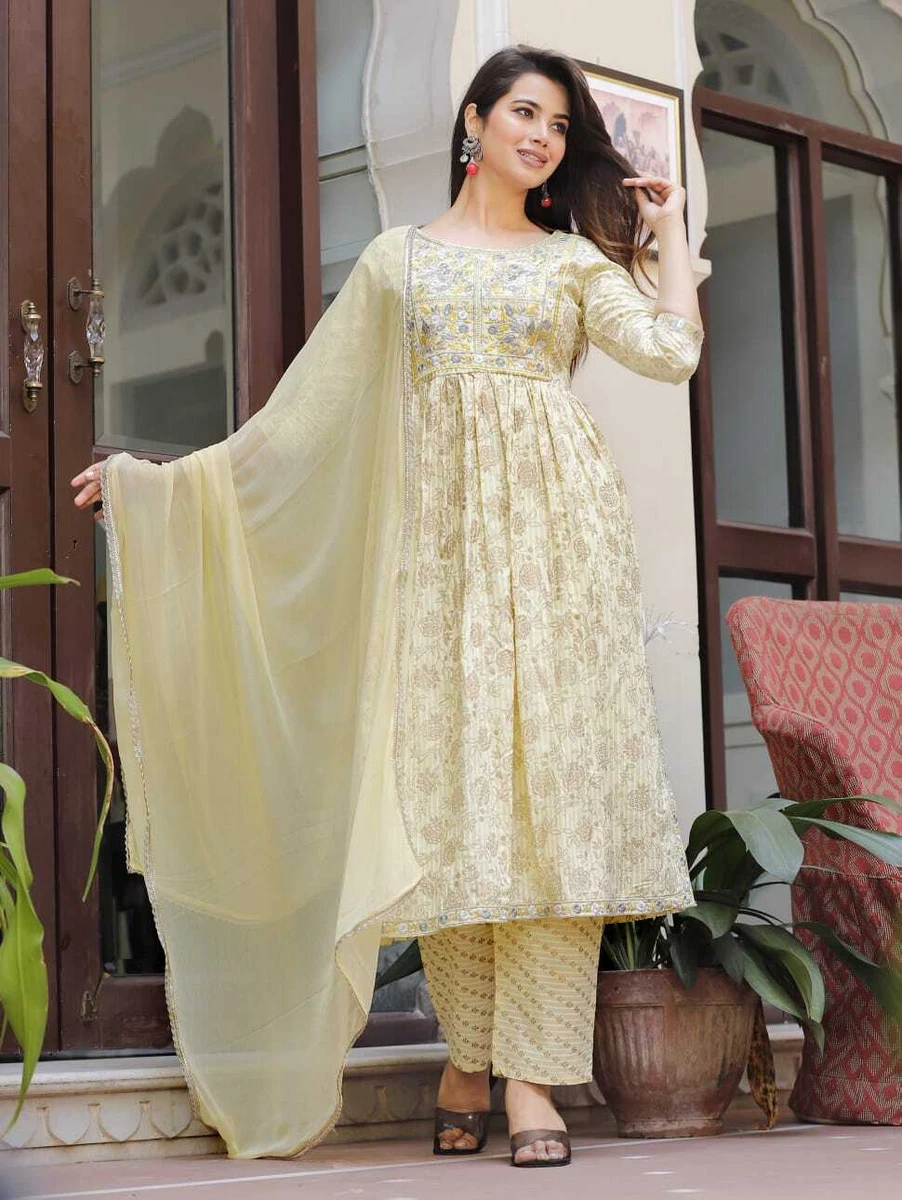 White embroidered hotsell salwar suit