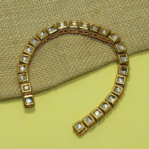 25 Pcs, 8mm Golden Meenakari Kundan Kadi Chain Golden - Picture 5 of 8