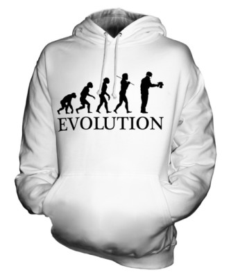 AIRBRUSH EVOLUTION OF MAN UNISEX HOODIE MENS WOMENS LADIES GIFT DECORATOR
