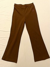 COPPER KEY Girl PANTS Activewear Skating Dance-CHILD 6X-Brown Cotton Stretch-NEW