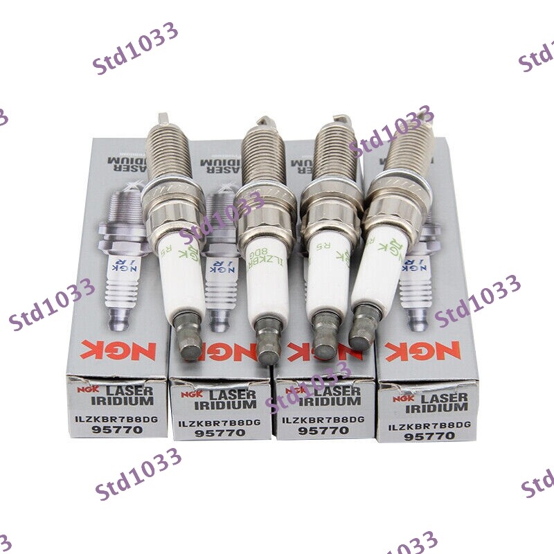 NEW 4X NGK ILZKBR7B8DG 95770 Iridium Spark Plugs For 07-15 Mini Cooper 1.6L-L4