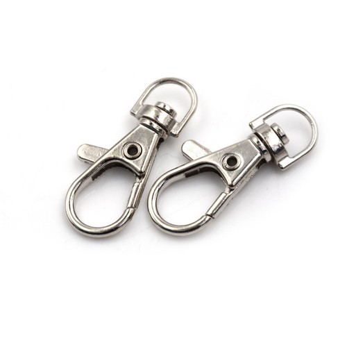 10x Lobster Clasp Swivel Trigger Clip Snap Hook Bag Car Key Rings Keychain J9 - Picture 4 of 6