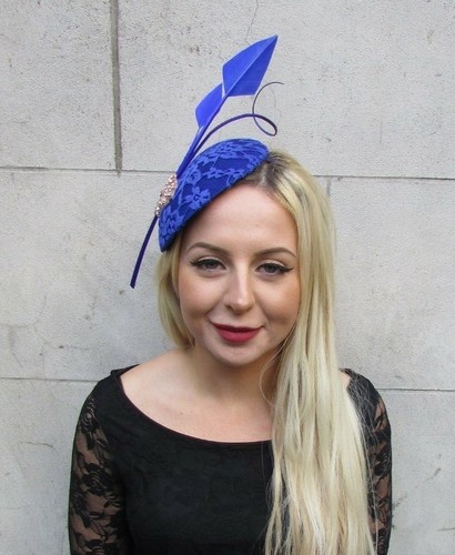 Large Royal Blue Rose Gold Statement 