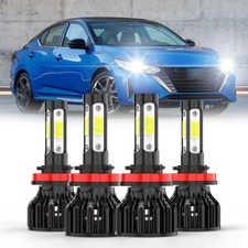 For Nissan Sentra 2013-2024 LED Headlight High Low Beam Bulbs Combo Kit