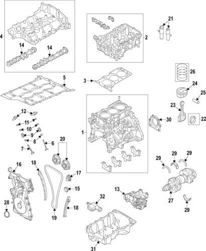 Engranaje de árbol de levas de sincronización para Ford Bronco Sport 2020-2022 (P/N HX7Z-6256-C)