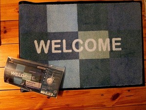 Tcm Tchibo 1 Fussmatte Abtreter Teppich Welcome Karo Grun