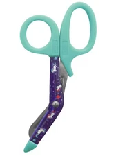 Prestige Medical 5.5" StyleMate Utility Scissor Unicorns Violet Free Shipping