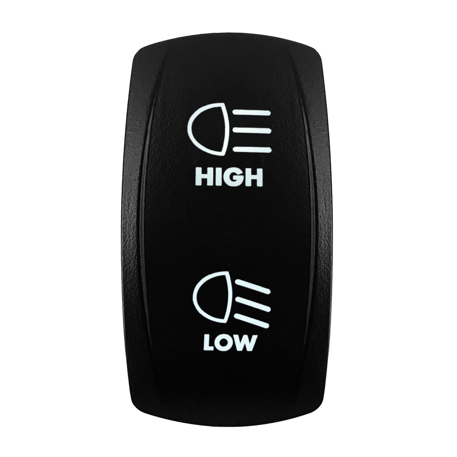 12V DPDT 7PIN ON OFF ON Dual LED HIGH/LOW Rocker Switch For Car Marine