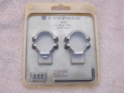 Leupold STD low rings rifle scope Rings .650 49899 silver wrench &screws  NEW