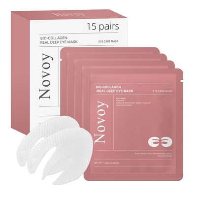 Eye Patches 15 Pairs Bio Collagen Retinol Dark Circles Puffiness Novoy Real Deep