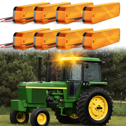 4 Luci LED Lampeggianti Per Cabina – Compatibili Con John Deere, Allis Chalmers, Massey Ferguson – AR60250 22-665T1