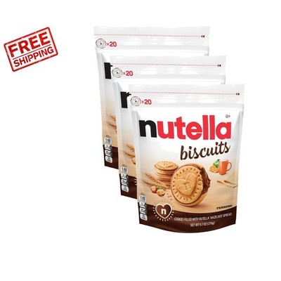 Heavenly Hazelnut Spread Sandwich Cookies - 60 Total Cookies in 3 Packs